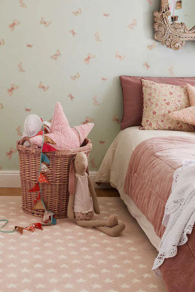 Star Cushion by Lorena Canals, showing star cushion in live shot.