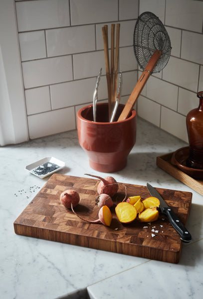 Dania Cutting Teak Board by Skagerak, showing cutting teak board in live shot.
