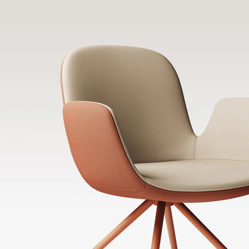 Daisy 4 Prongs Swivel Chair by B&T, showing closeup view of daisy 4 prongs swivel chair in live shot.