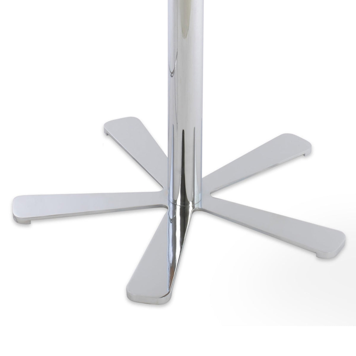 Daisy 5 Star Glass Bar Table by SohoConcept, showing closeup view of 5 star glass bar table.