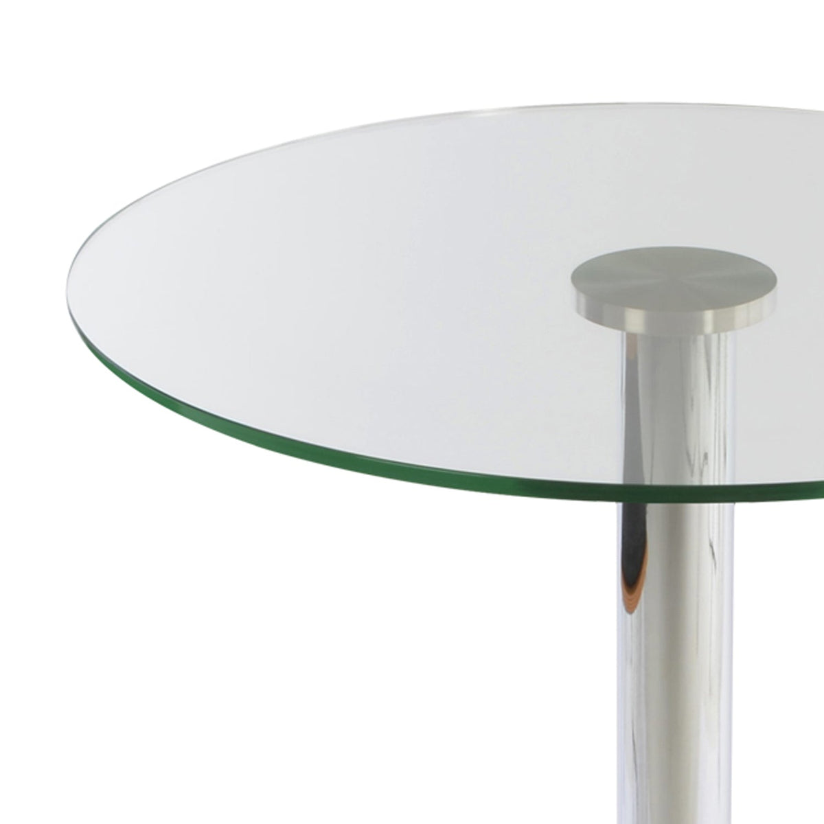 Daisy 5 Star Glass Bar Table by SohoConcept, showing closeup view of 5 star glass bar table.