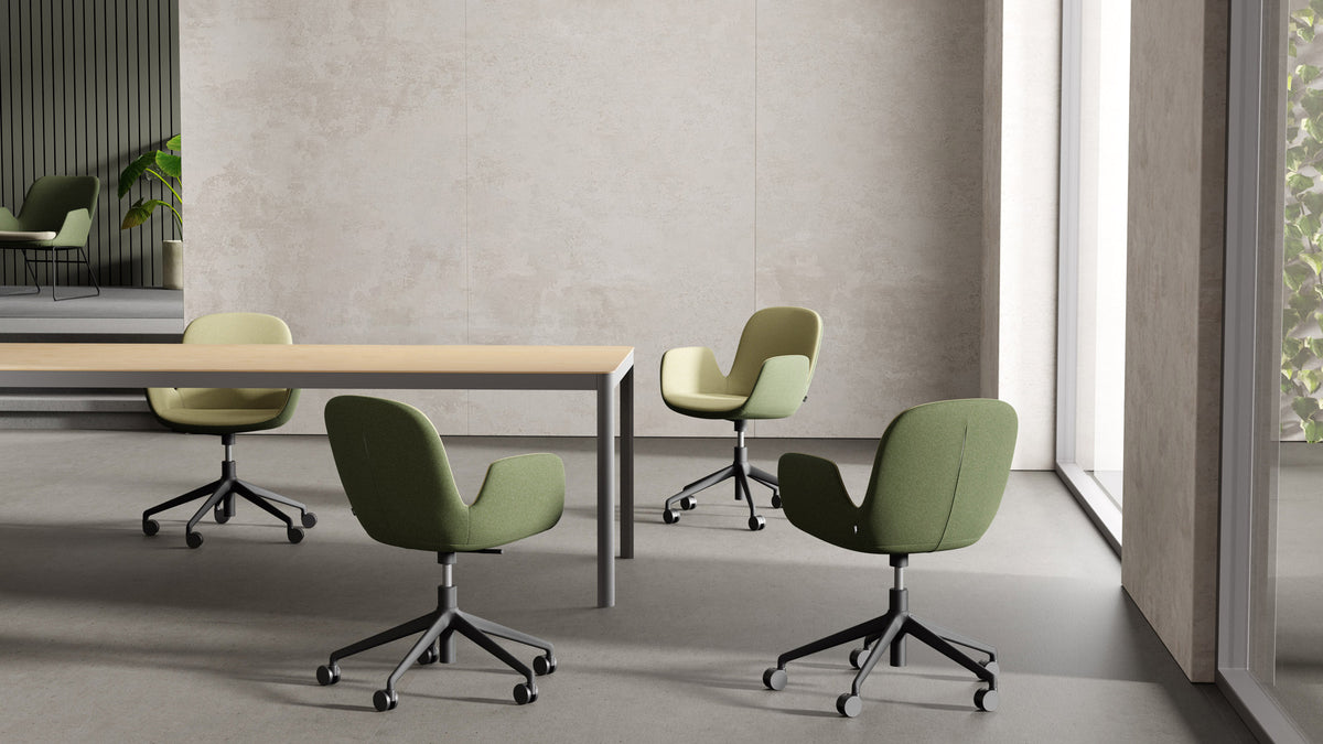 Daisy Premium Office Chair by B&T, showing daisy premium office chairs in live shot.