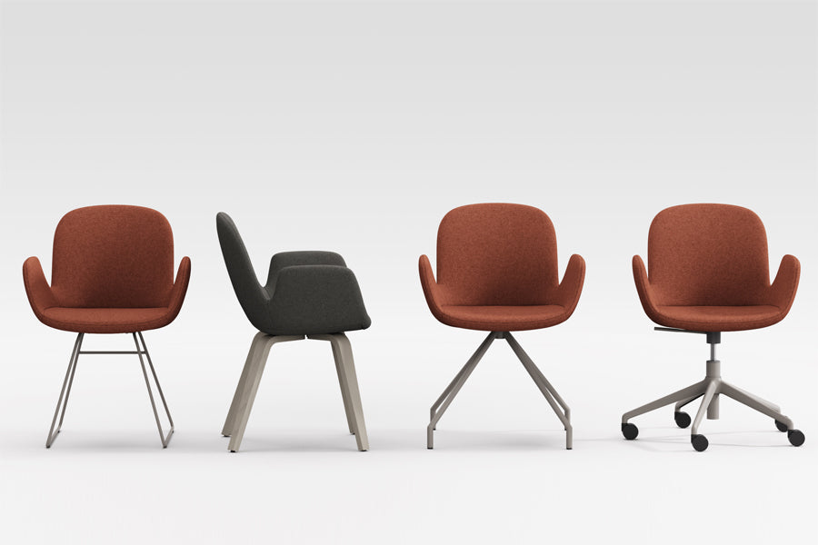 Daisy Sled Chair by B&T, showing daisy sled chair in live shot.
