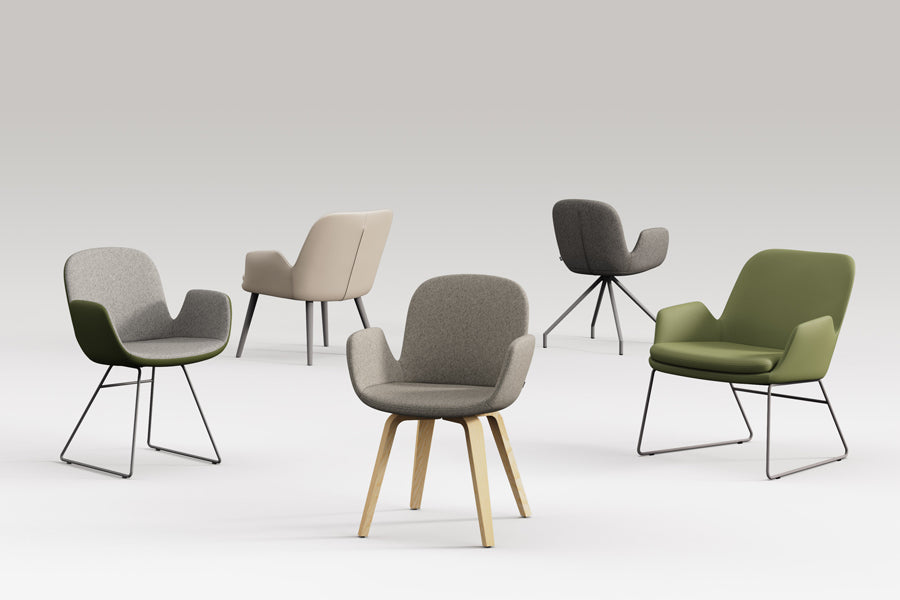 Daisy Sled Lounge Chair by B&T, showing daisy sled lounge chair in live shot.