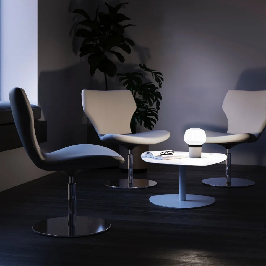 Damatra Lounge Chair by Kollektiff, showing damatra lounge chair in live shot.