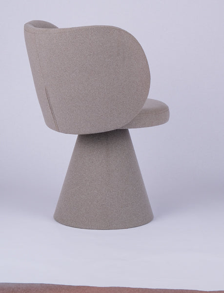 Dazzle Cone Chair by Kollektiff, showing dazzle cone chair in live shot.