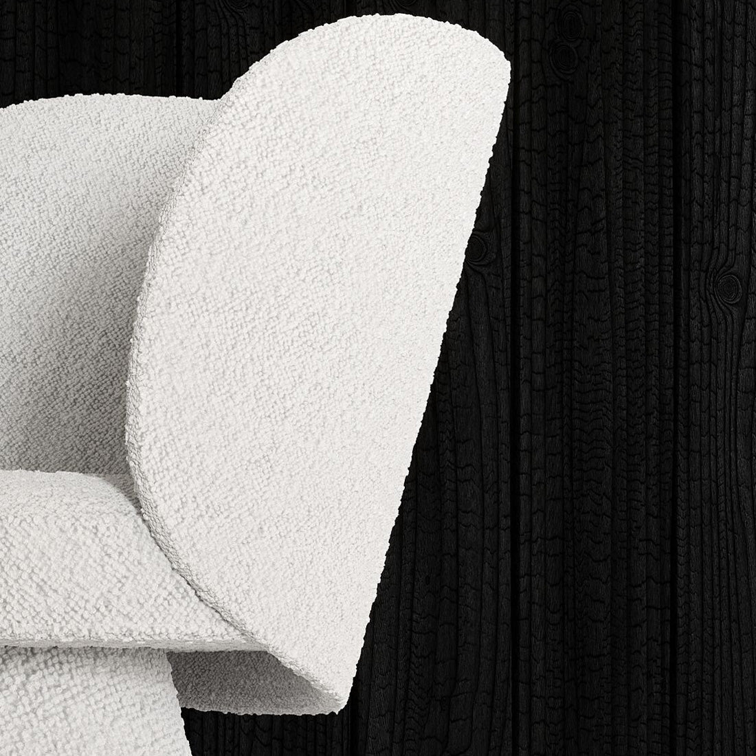 Dazzle Cone Chair by Kollektiff, showing closeup view of dazzle cone chair in live shot.