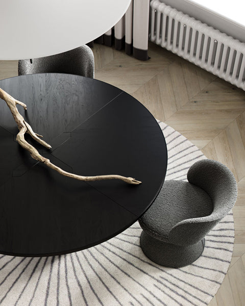 Dazzle Cone Chair by Kollektiff, showing dazzle cone chairs in live shot.
