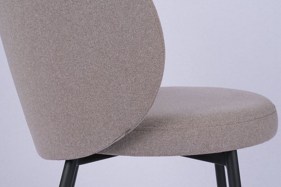Dazzle Metal Chair by Kollektiff, showing closeup view of dazzle metal chair in live shot.