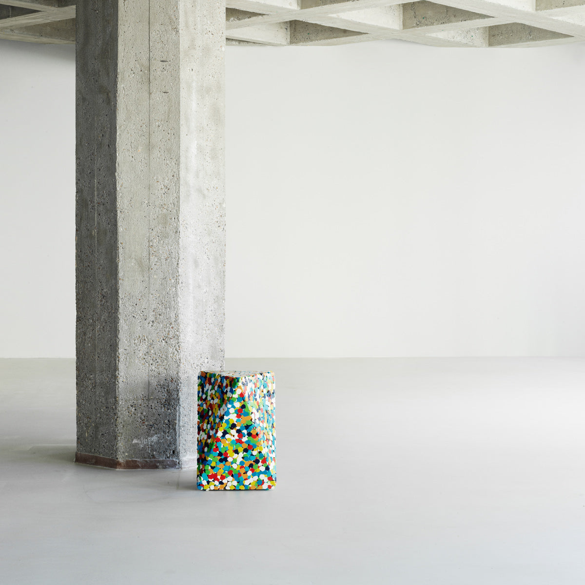Delta Proust Side Table by Normann Copenhagen, showing delta proust side table in live shot.