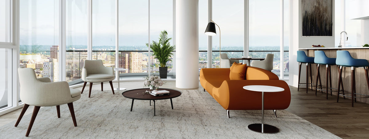 Dervish Wood Bar Stool by SohoConcept, showing dervish wood bar stools in live shot.