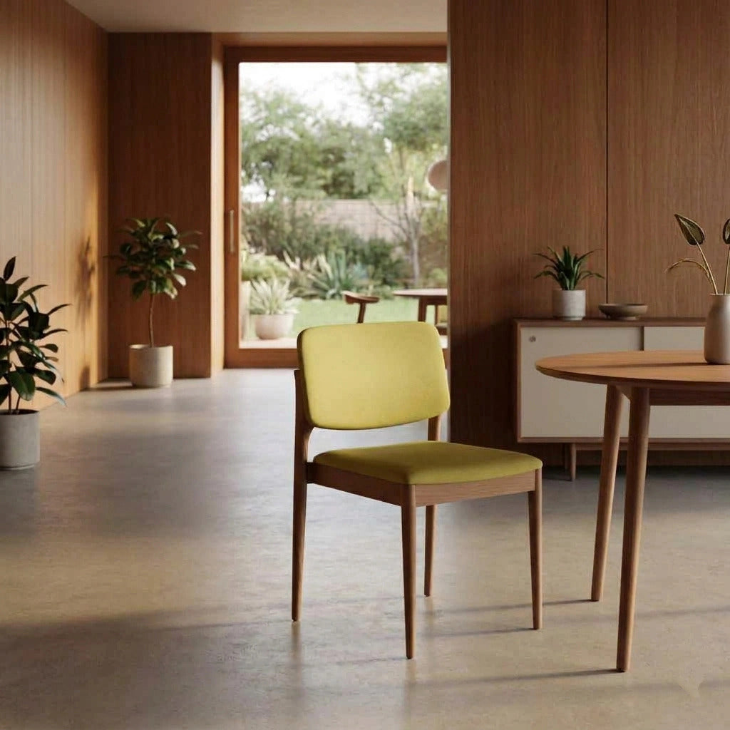 Dion Chair by B&T, showing dion chair in live shot.