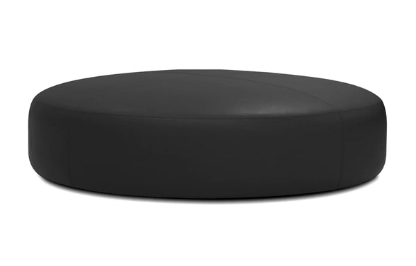 Disc Ottoman by Mobital - Black Leatherette.