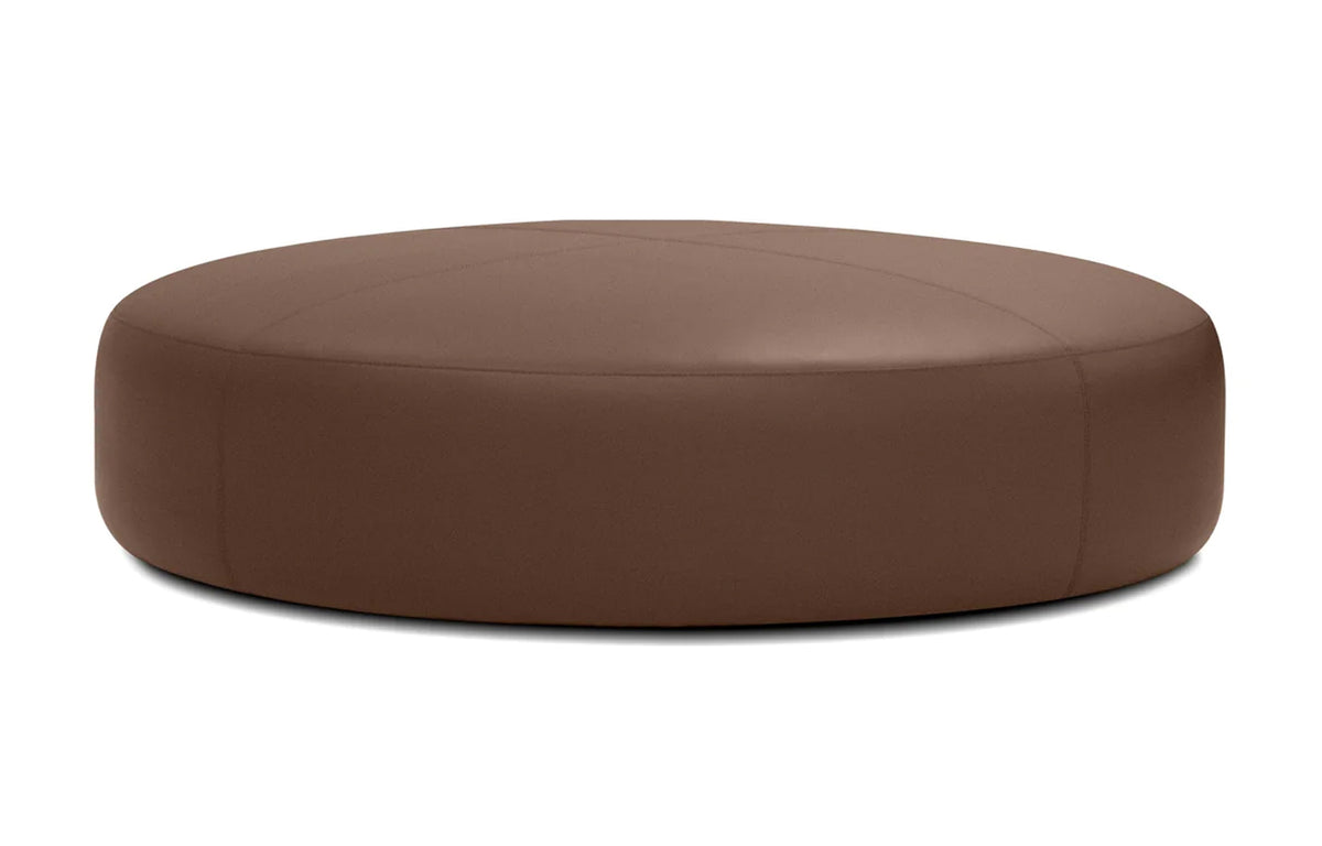 Disc Ottoman by Mobital - Nutmeg Leatherette.