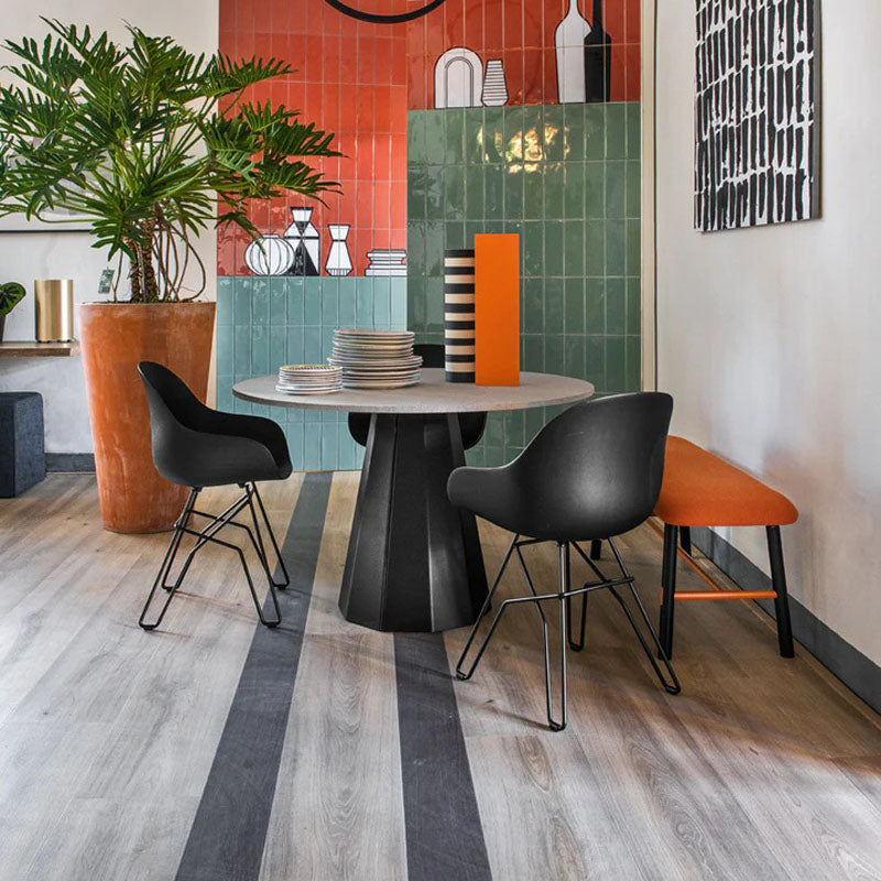 Dix Fixed Table by Connubia, showing dix fixed table in live shot.