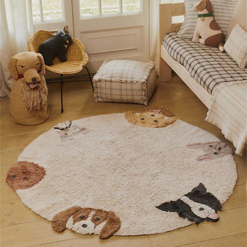 Dogs Washable Rug by Lorena Canals, showing dogs washable rug in live shot.