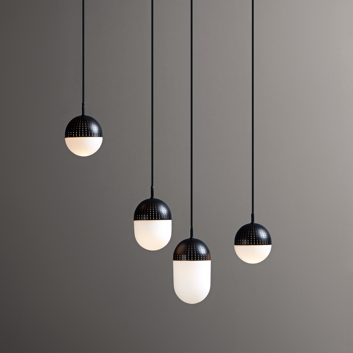 Dot Pendant by Woud, showing dot pendant in live shot.