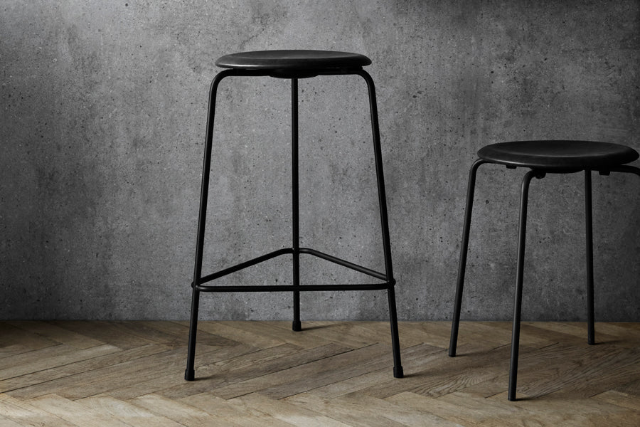 Dot Stool by Fritz Hansen, showing dot stool in live shot.