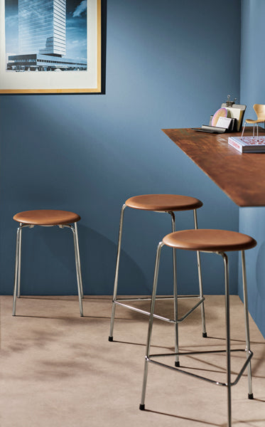 Dot Stool by Fritz Hansen, showing dot stool in live shot.