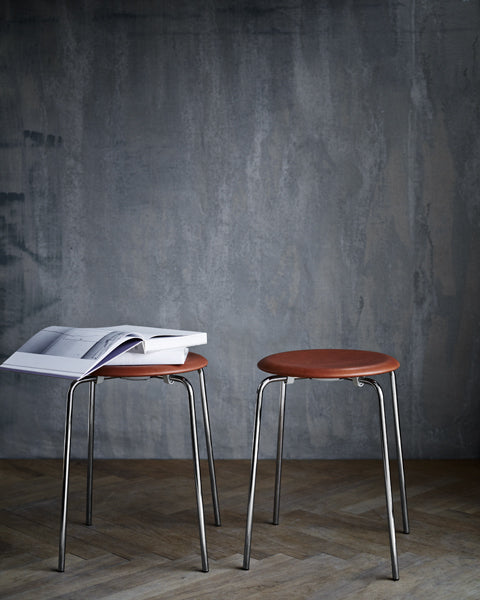 Dot Stool by Fritz Hansen, showing dot stools in live shot.