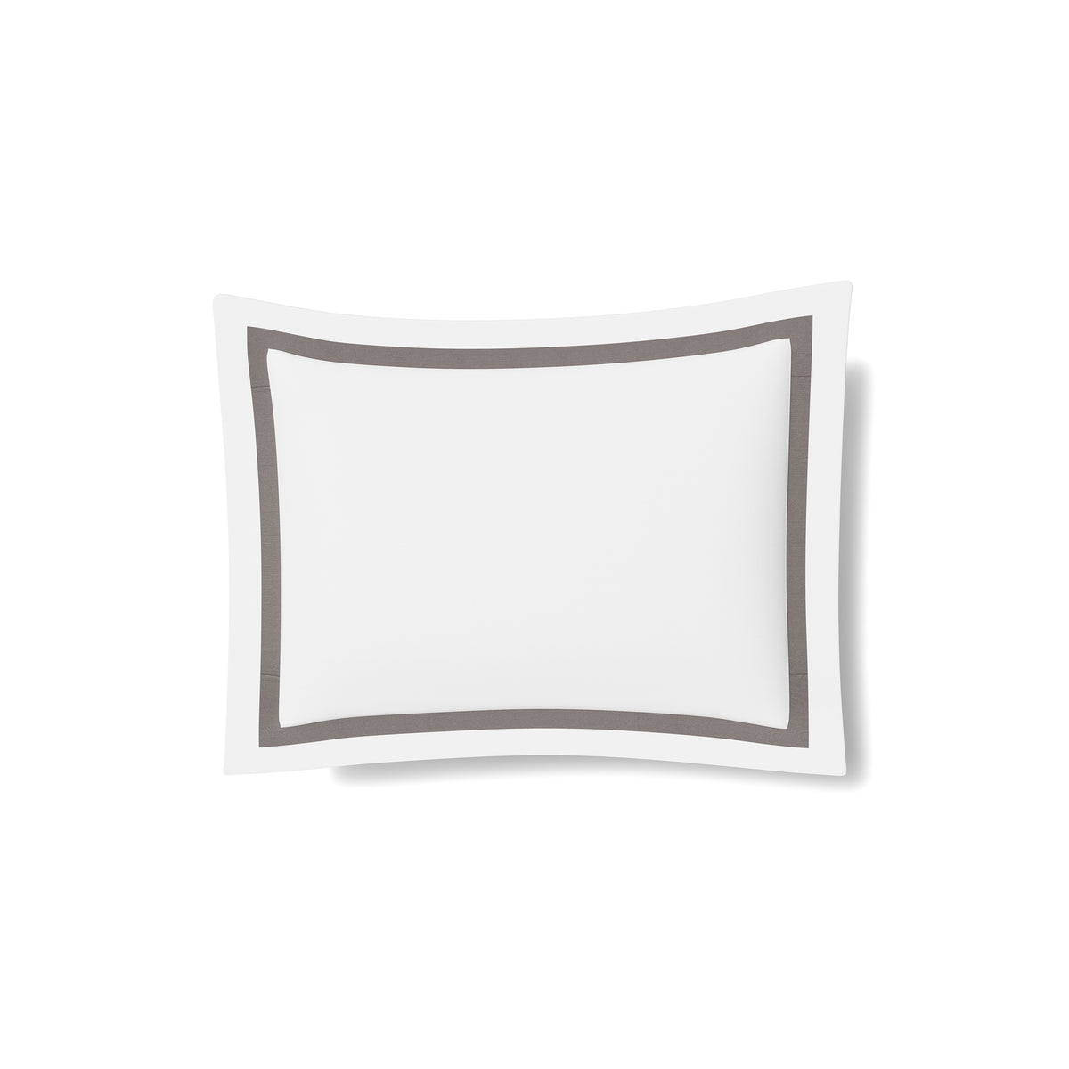 Ready-to-Bed 2.0 Cotton & Trim Sham in White/Grey