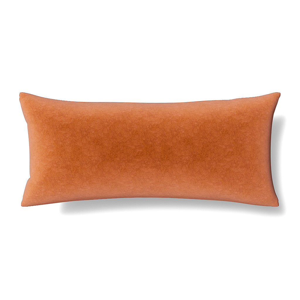 Fresco Velvet Pillow in Terra Cotta