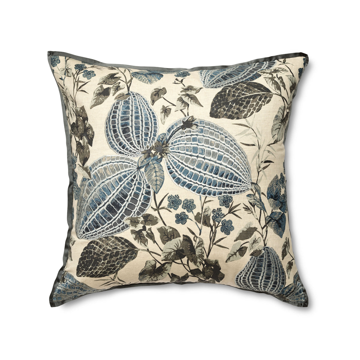 Nature Linen Sham in Blue