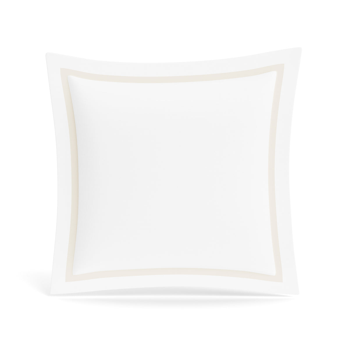 Ready-to-Bed 2.0 Cotton & Trim Sham in White/Pumice