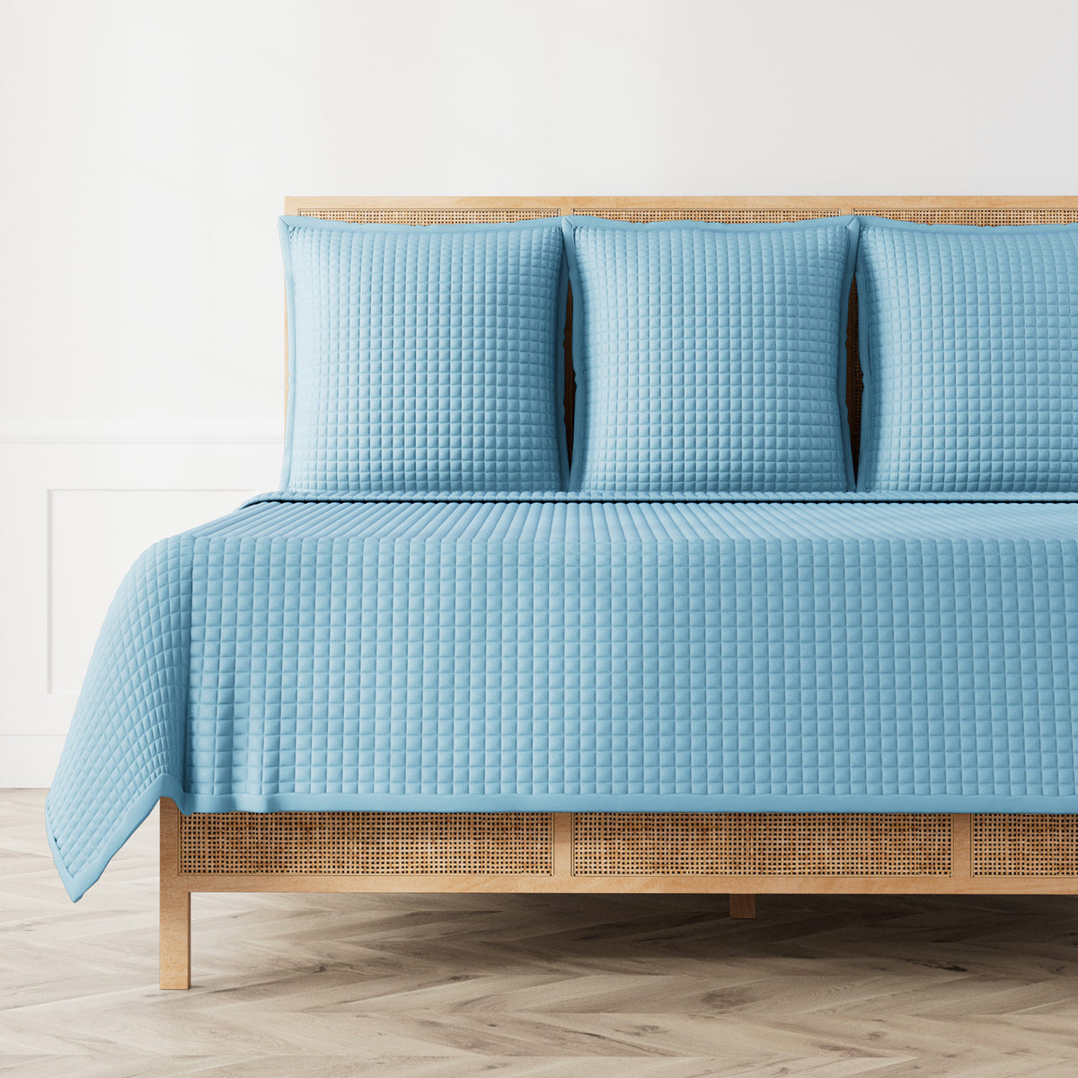Ready-to-Bed 2.0 Quilted Lyocell Coverlet in Blue