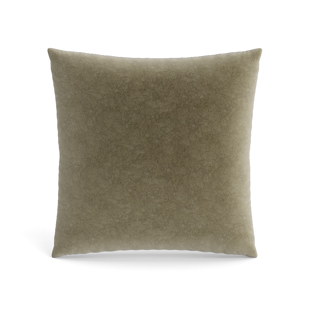 Fresco Velvet Pillow in Khaki