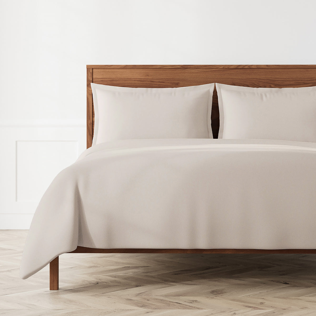 Neo Cotton Duvet Set in Light Grey