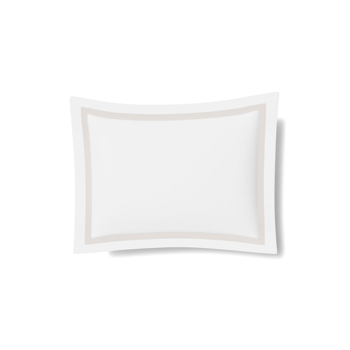 Ready-to-Bed 2.0 Cotton & Trim Sham in White/Silver