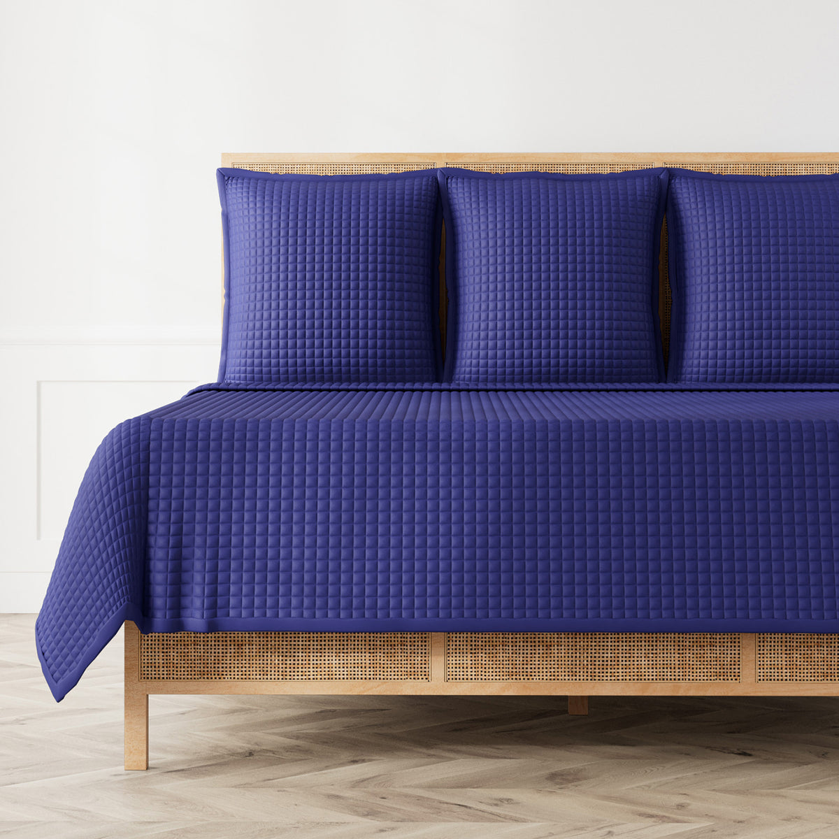Ready-to-Bed 2.0 Quilted Lyocell Coverlet in Navy