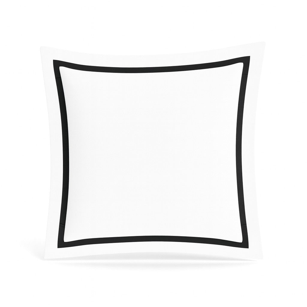 Ready-to-Bed 2.0 Cotton & Trim Sham in White/Black