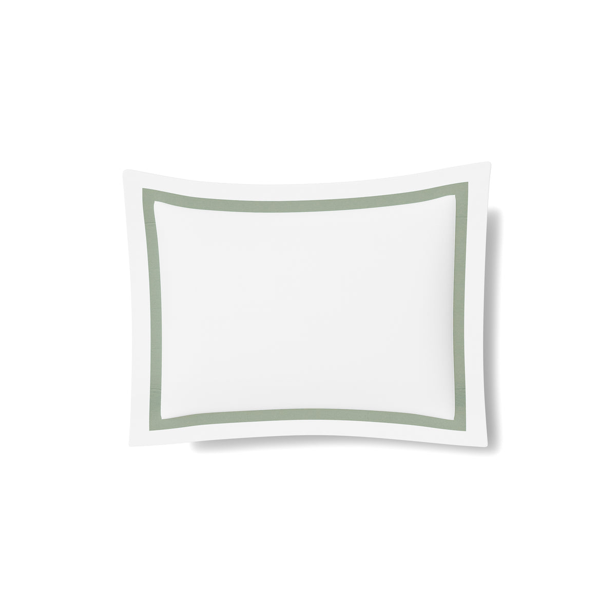 Ready-to-Bed 2.0 Cotton & Trim Sham in White/Sage