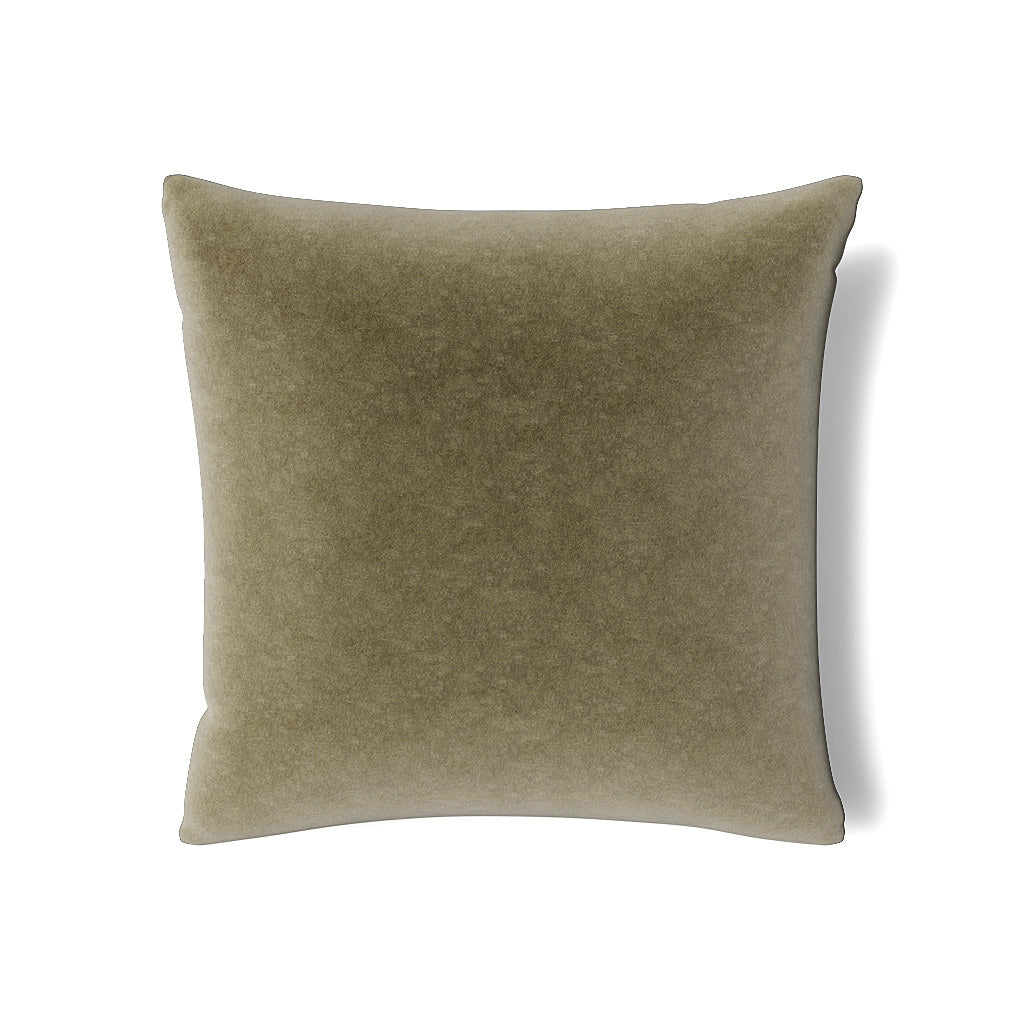 Fresco Velvet Sham in Khaki