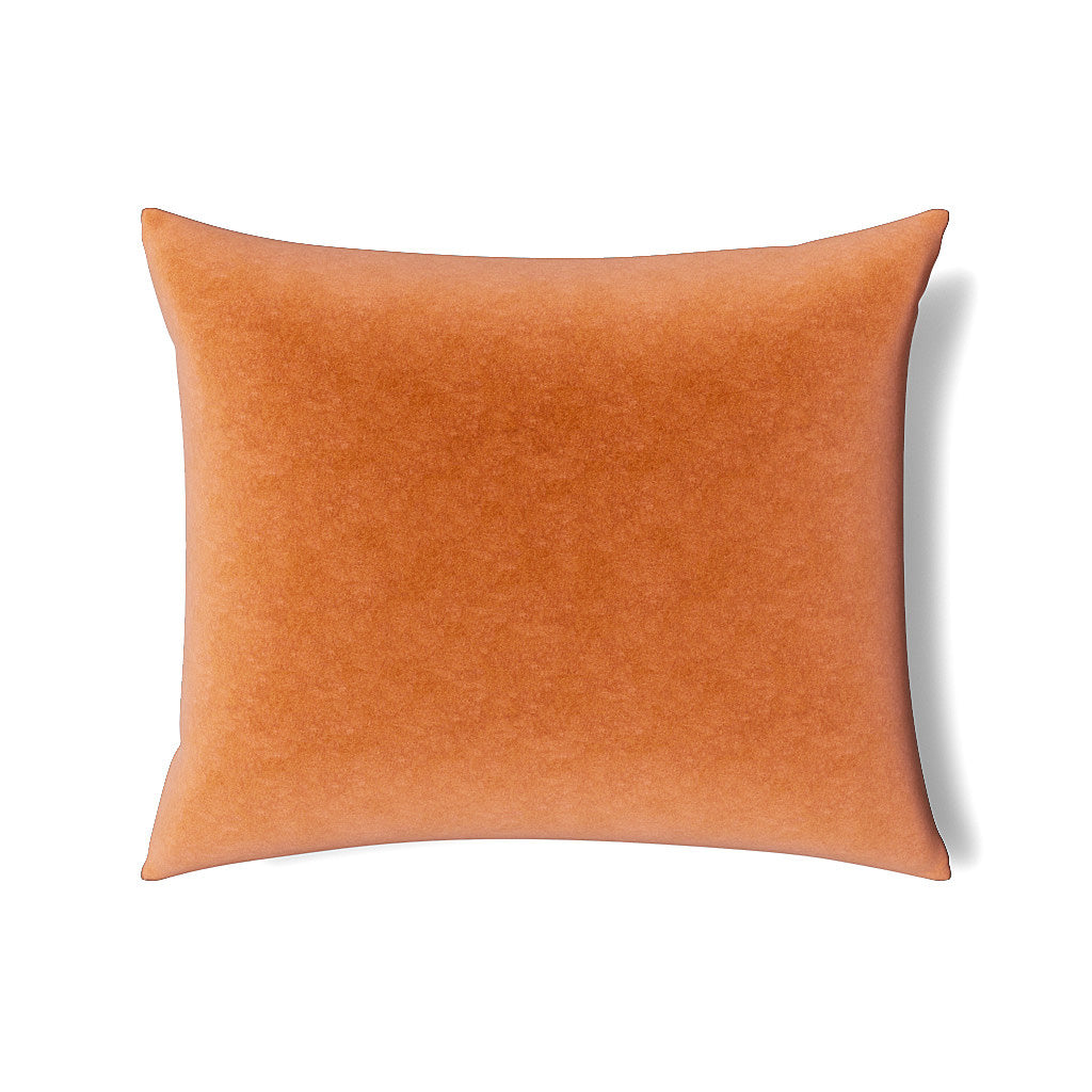 Fresco Velvet Pillow in Terra Cotta