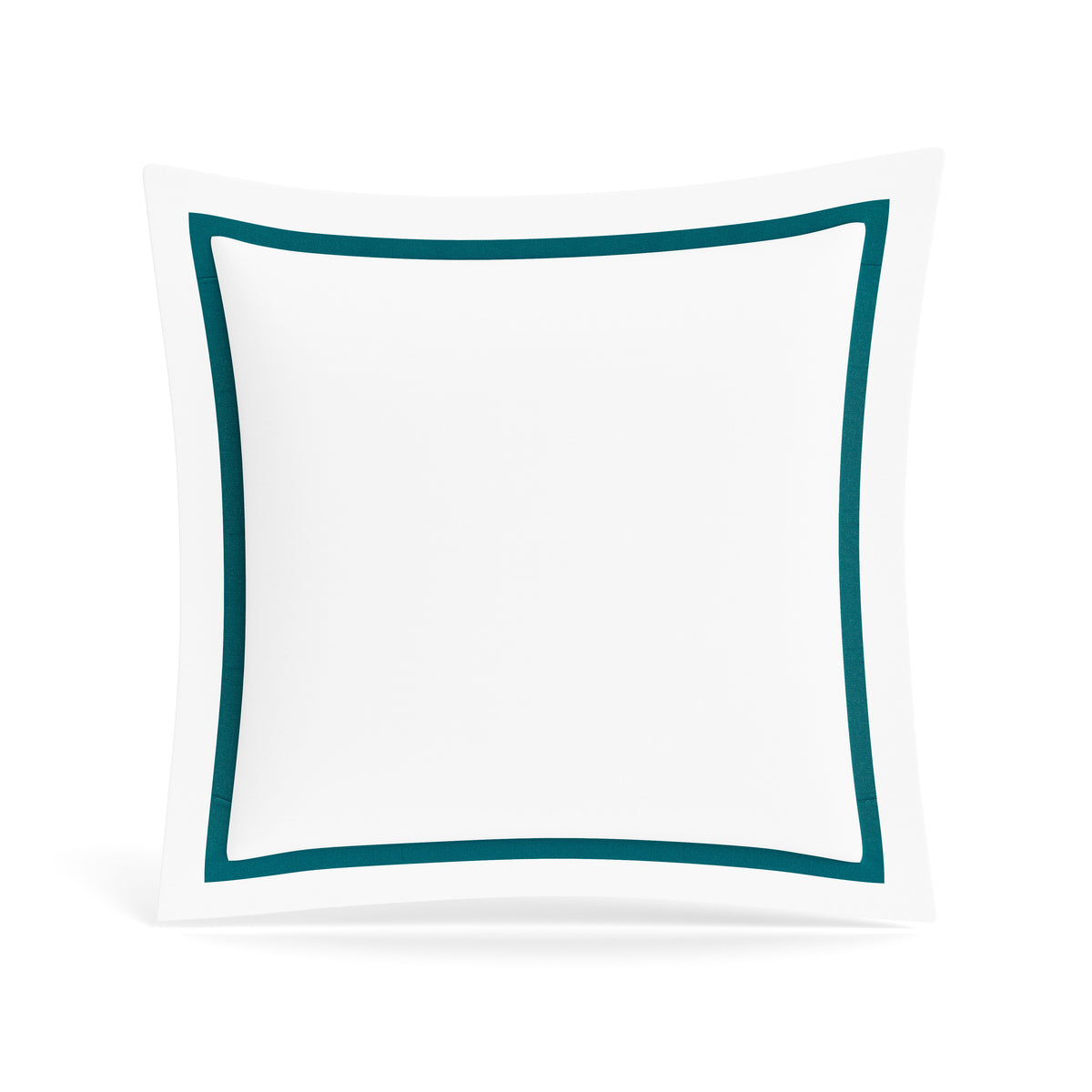Ready-to-Bed 2.0 Cotton & Trim Sham in White/Teal