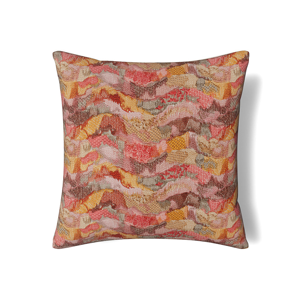 Positano Cotton Pillow in Sunset