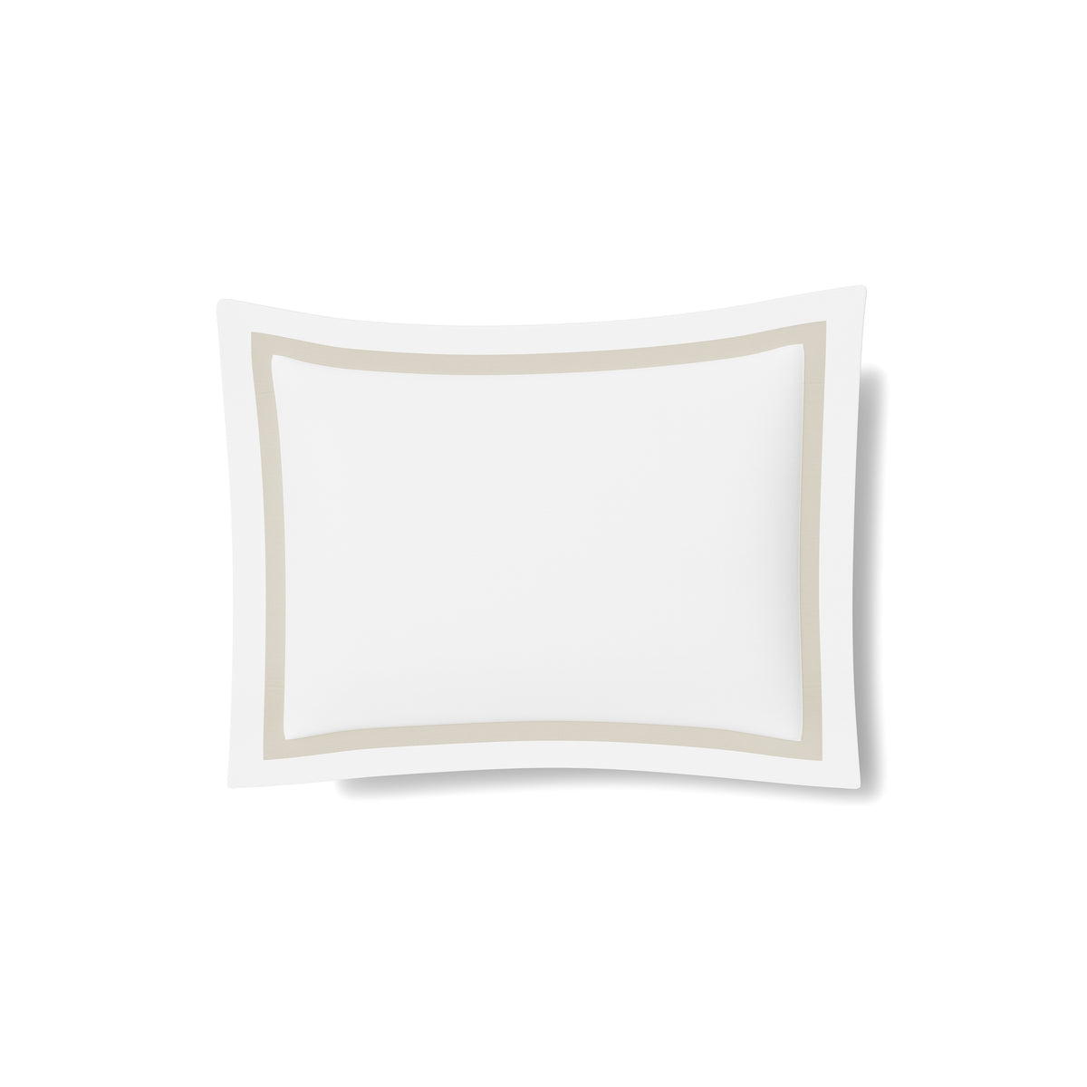 Ready-to-Bed 2.0 Cotton & Trim Sham in White/Champagne