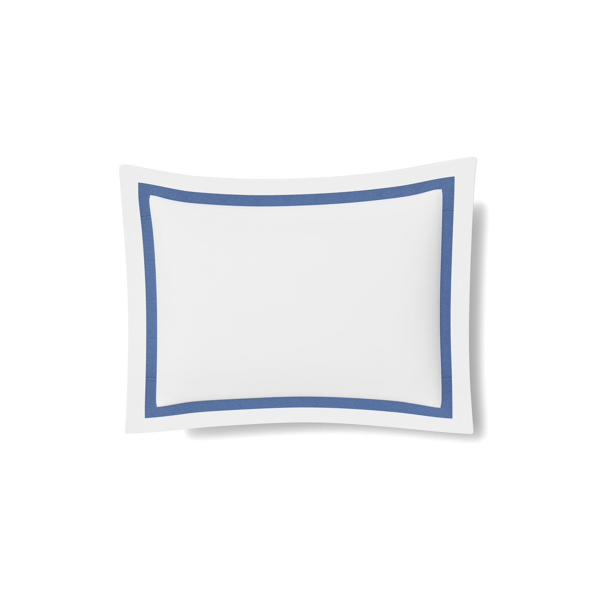 Ready-to-Bed 2.0 Cotton & Trim Sham in White/Periwinkle