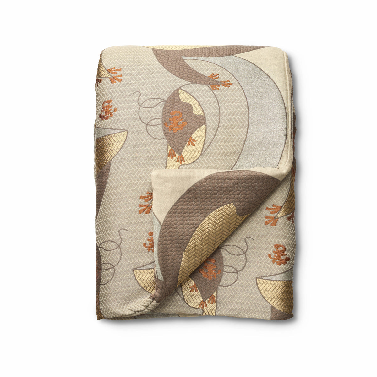 Kosode Throw in Blue/Gold