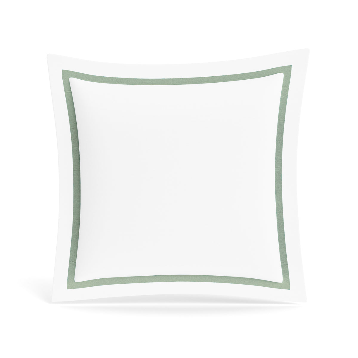 Ready-to-Bed 2.0 Cotton & Trim Sham in White/Sage
