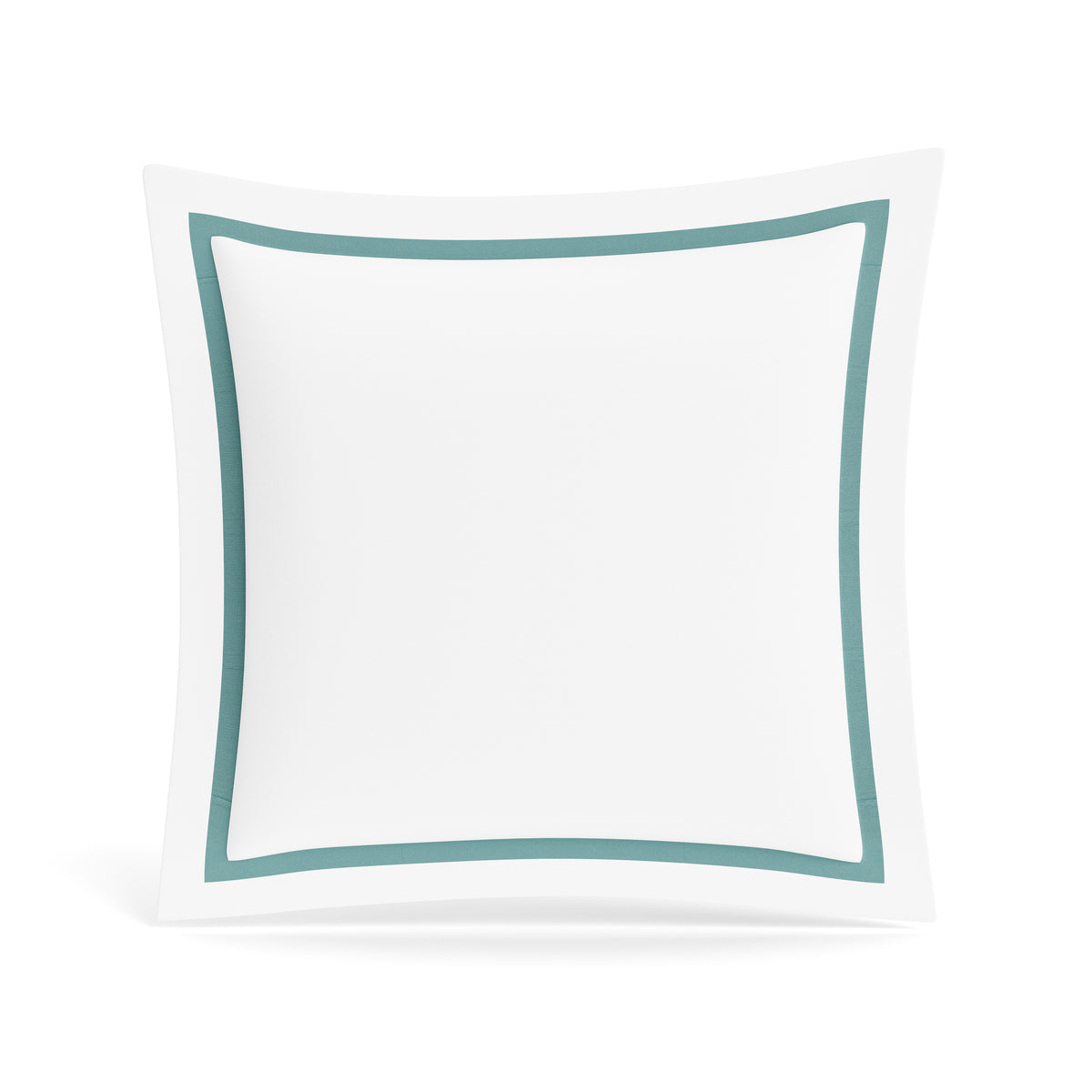 Ready-to-Bed 2.0 Cotton & Trim Sham in White/Caribbean