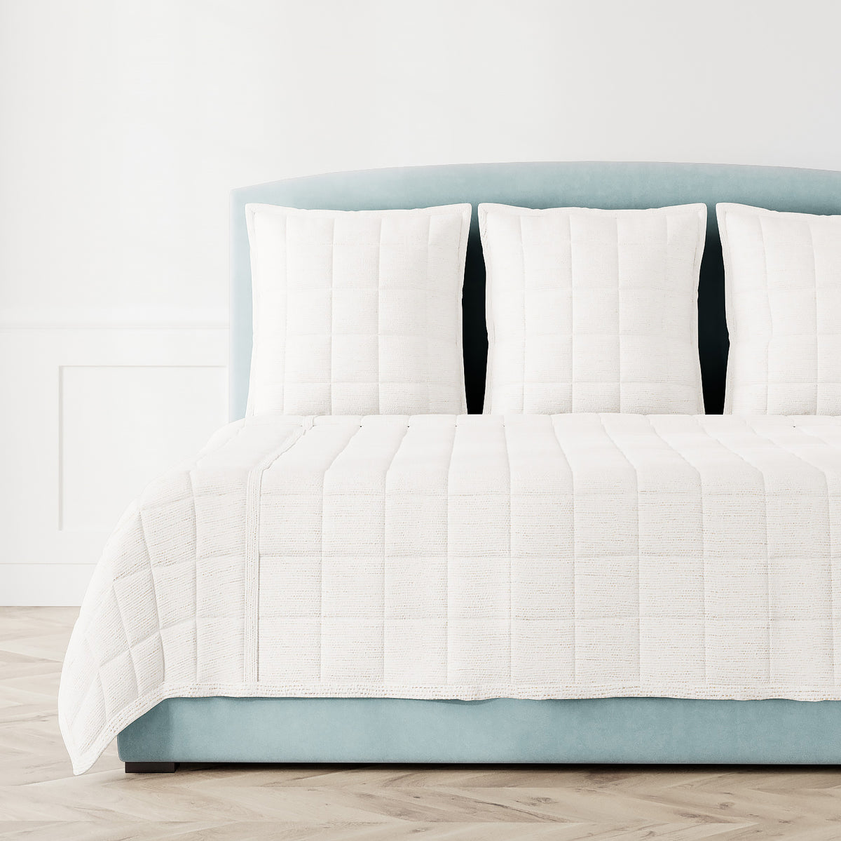 Macau Quilted Coverlet in Natural