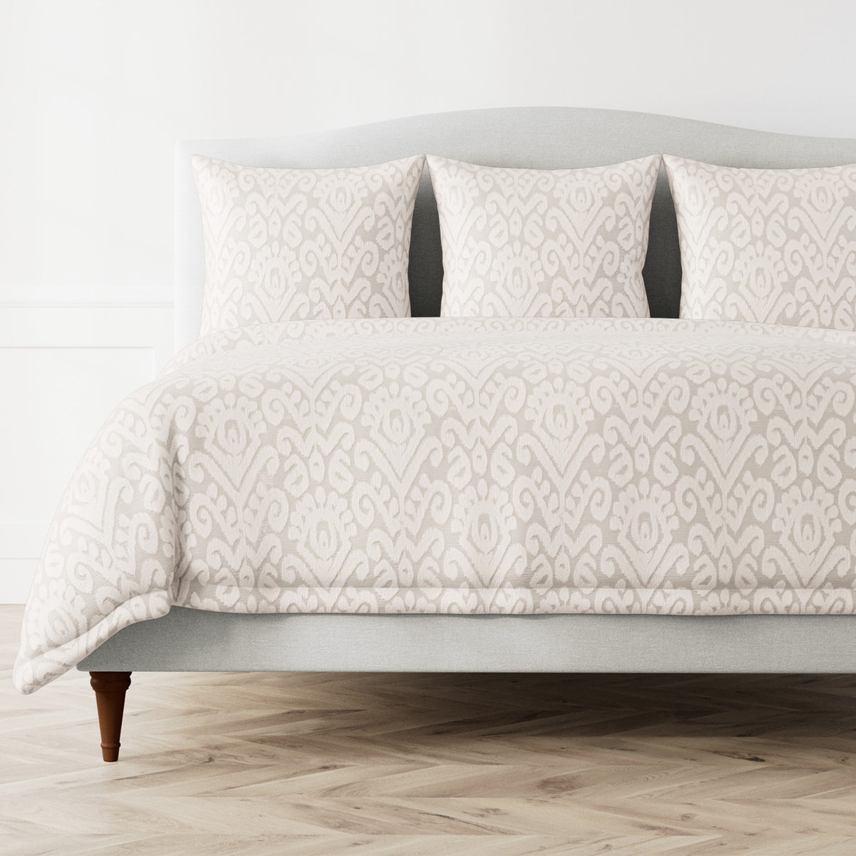 Scepter Cotton Duvet Cover in Grey