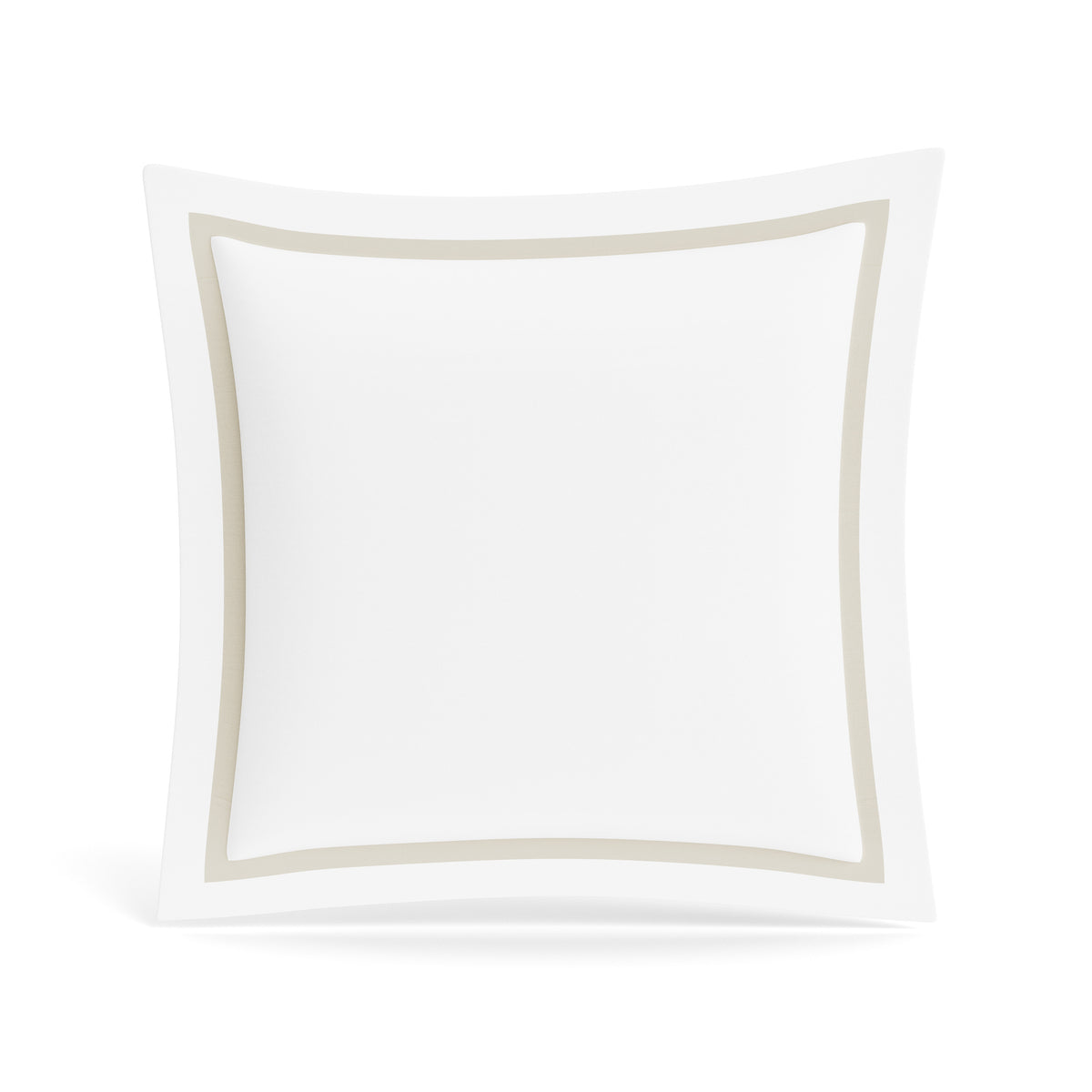 Ready-to-Bed 2.0 Cotton & Trim Sham in White/Champagne