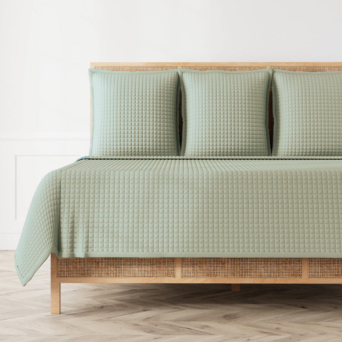 Ready-to-Bed 2.0 Quilted Lyocell Coverlet in Sage
