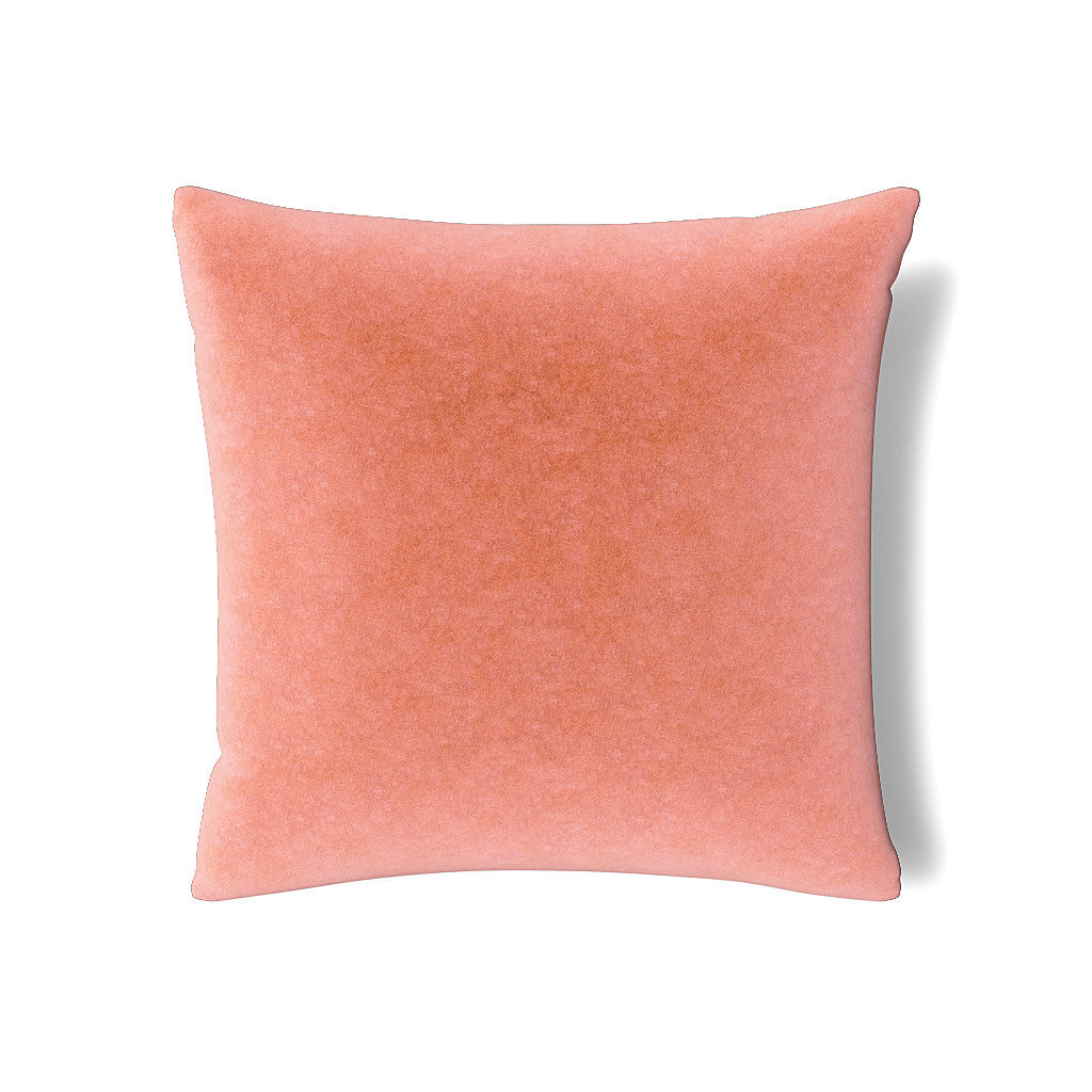 Fresco Velvet Sham in Rhubarb