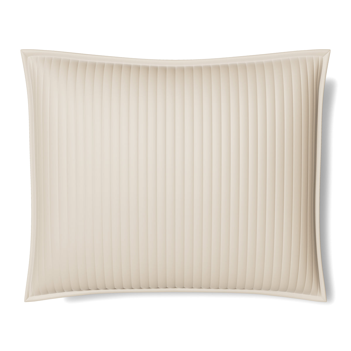 Charmeuse Channel Quilt Pillow in Ivory
